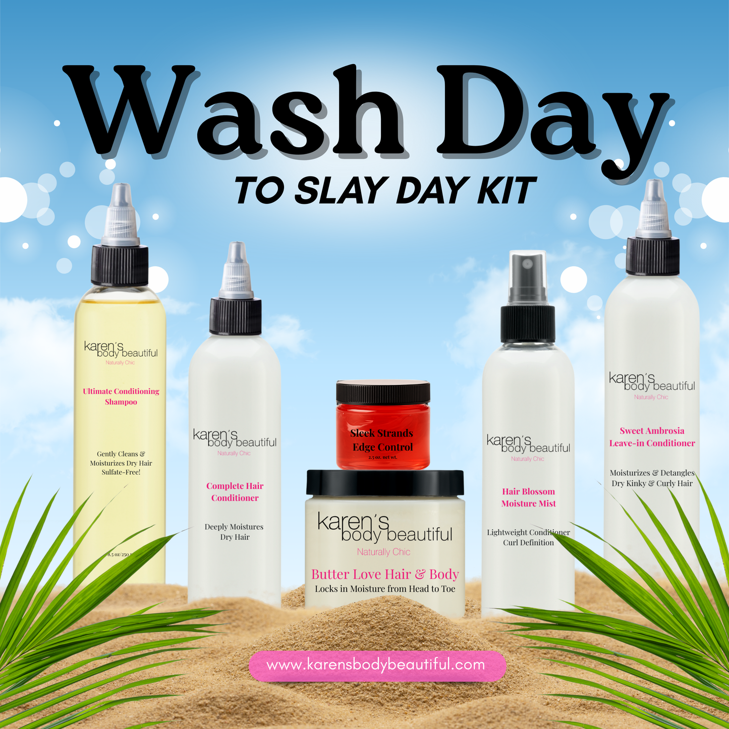 Wash Day to Slay Day Kit – Moisture Edition 💧 ($82.70 value)