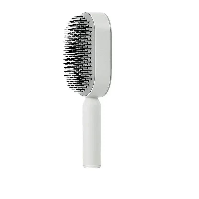 One-Click Self-Cleaning Hairbrush
