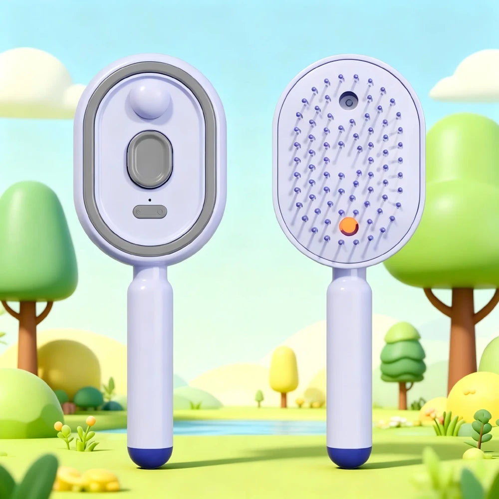 Self Cleaning Mist Hair Brush