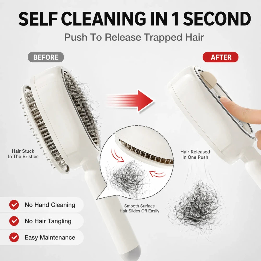 Self Cleaning Mist Hair Brush