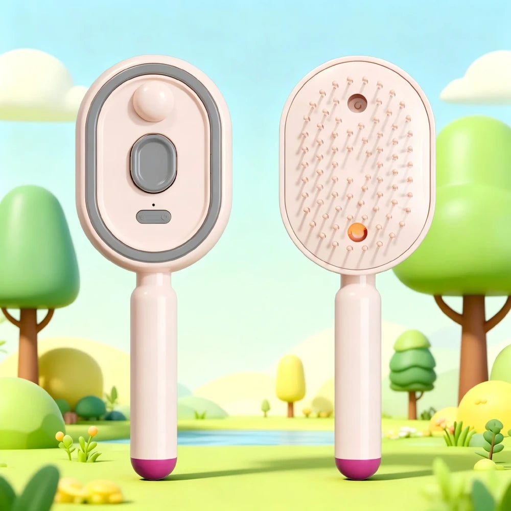 Self Cleaning Mist Hair Brush