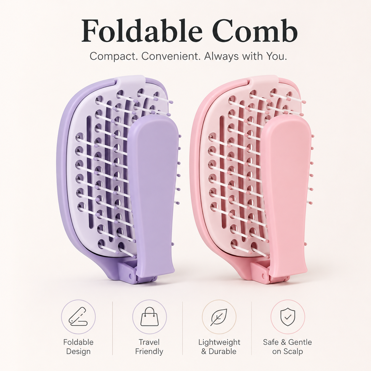 ⭐️⭐️⭐️⭐️⭐️ The Hair-Be Gone™ Self-Cleaning Brush | One-Click Hair Removal Detangling Brush