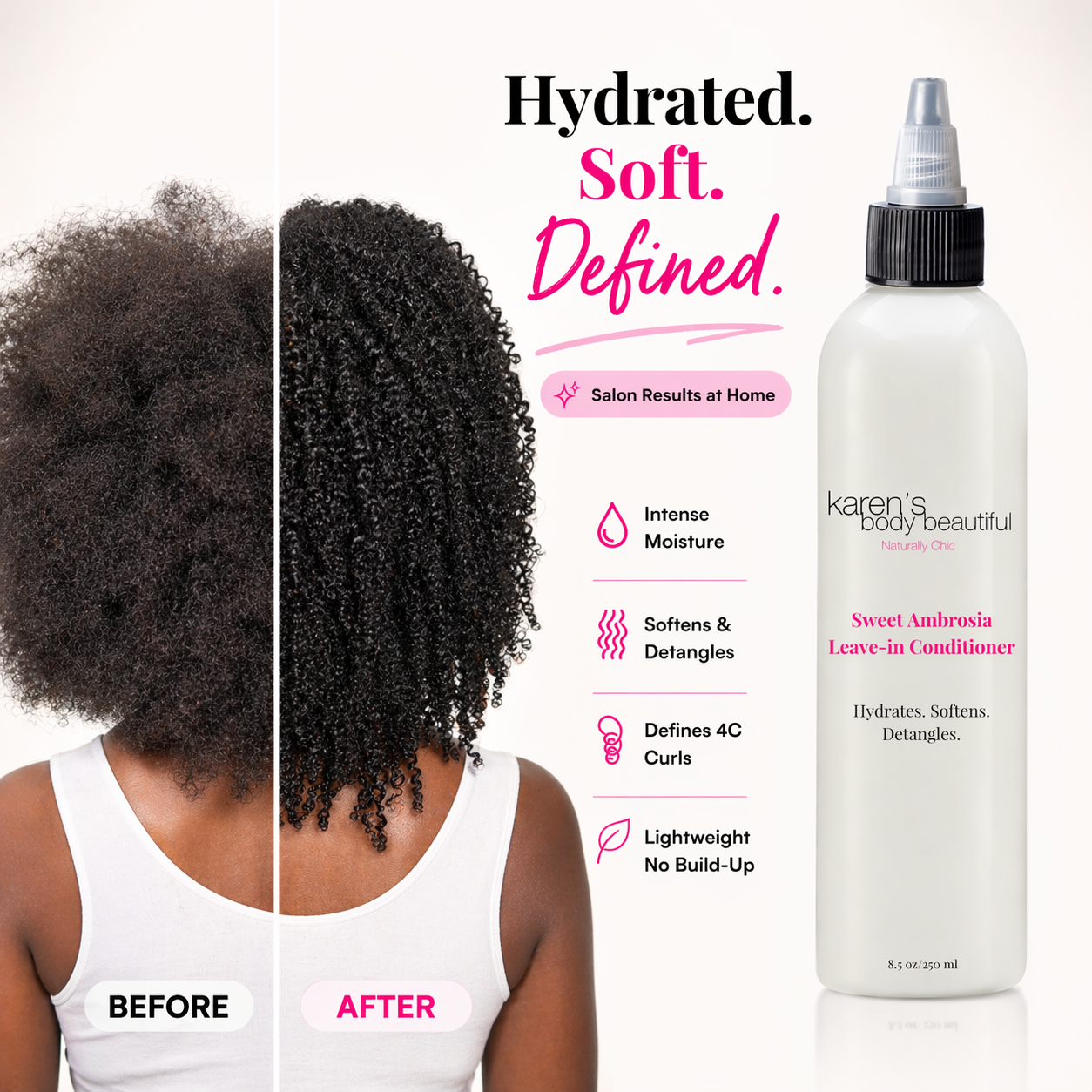 New & Improved! Sweet Ambrosia Leave-in Conditioner, 8.5 oz.