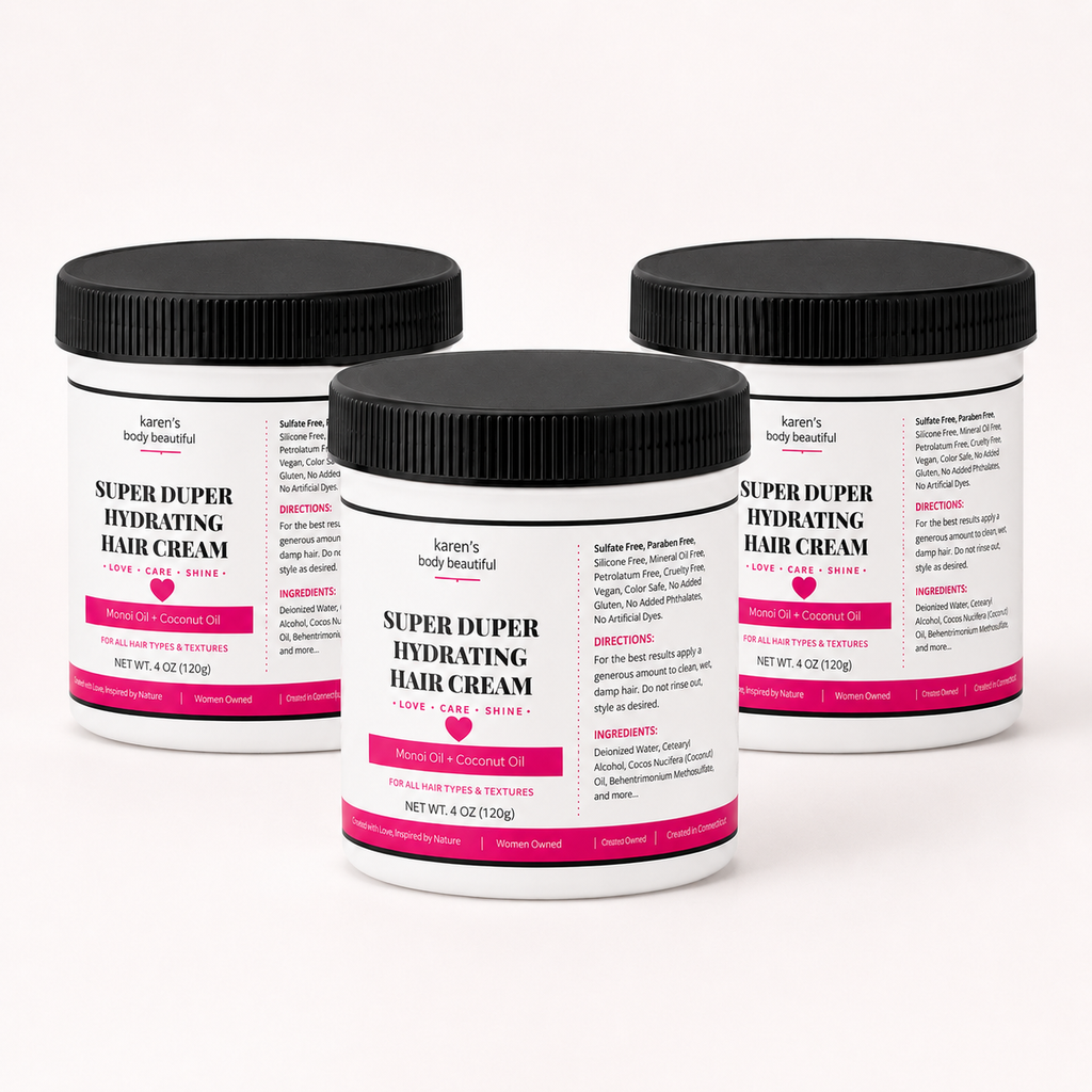 Super Duper Hydrating Hair Cream for Natural Hair & Curls | Karen's Body Beautiful, 4 oz