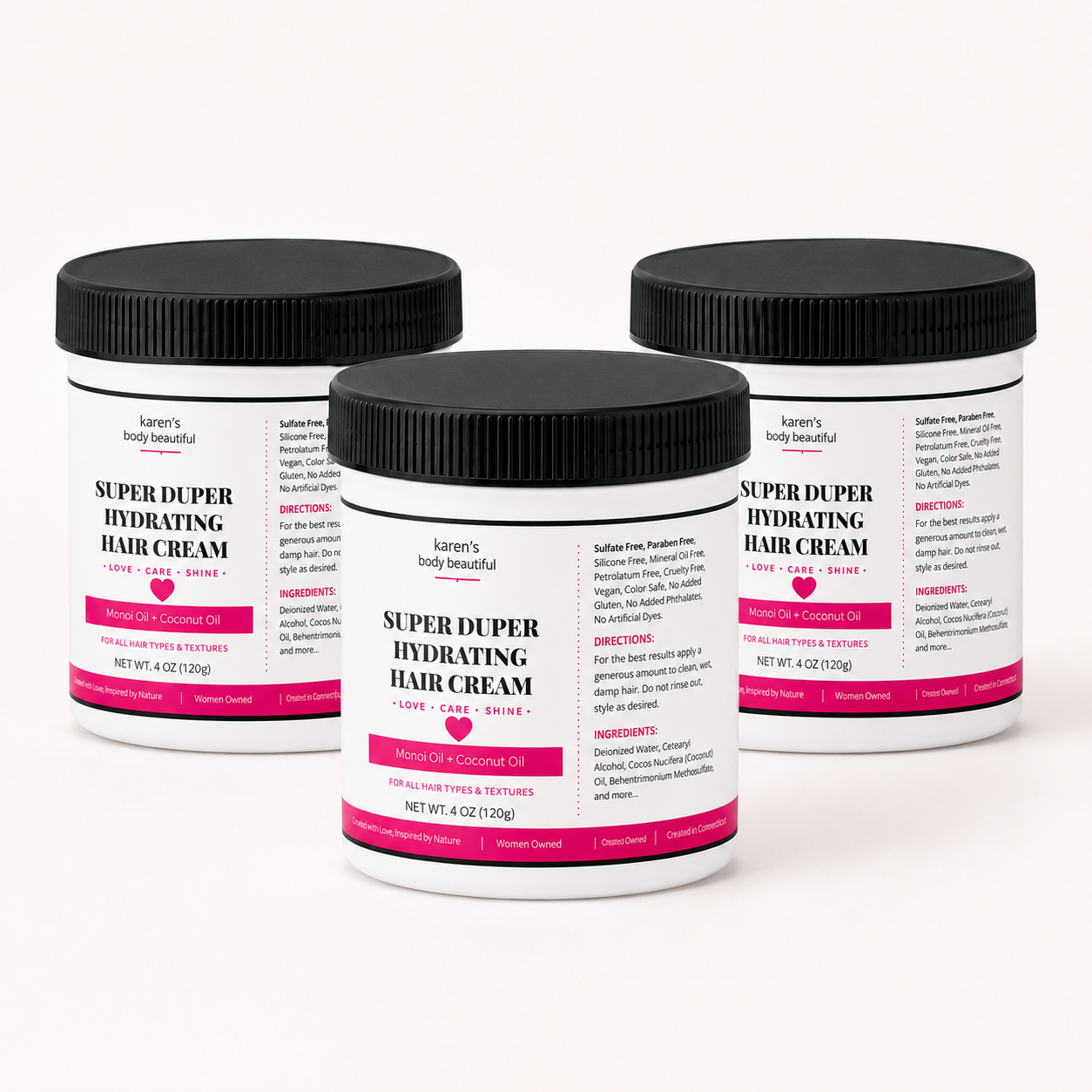 Super Duper Hydrating Hair Cream for Natural Hair & Curls | Karen's Body Beautiful, 4 oz