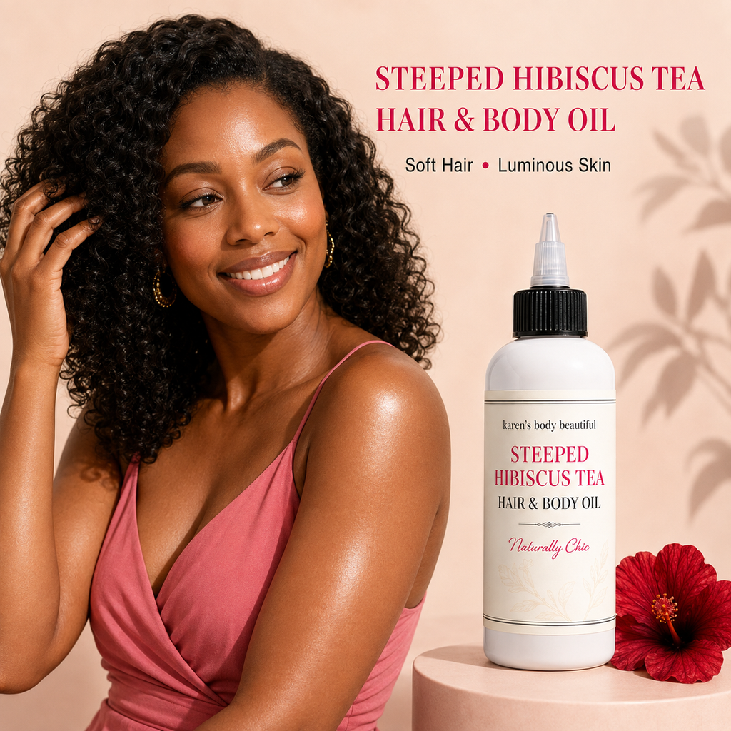 Steeped Hibiscus Tea Hair & Body Oil, 3.4 oz