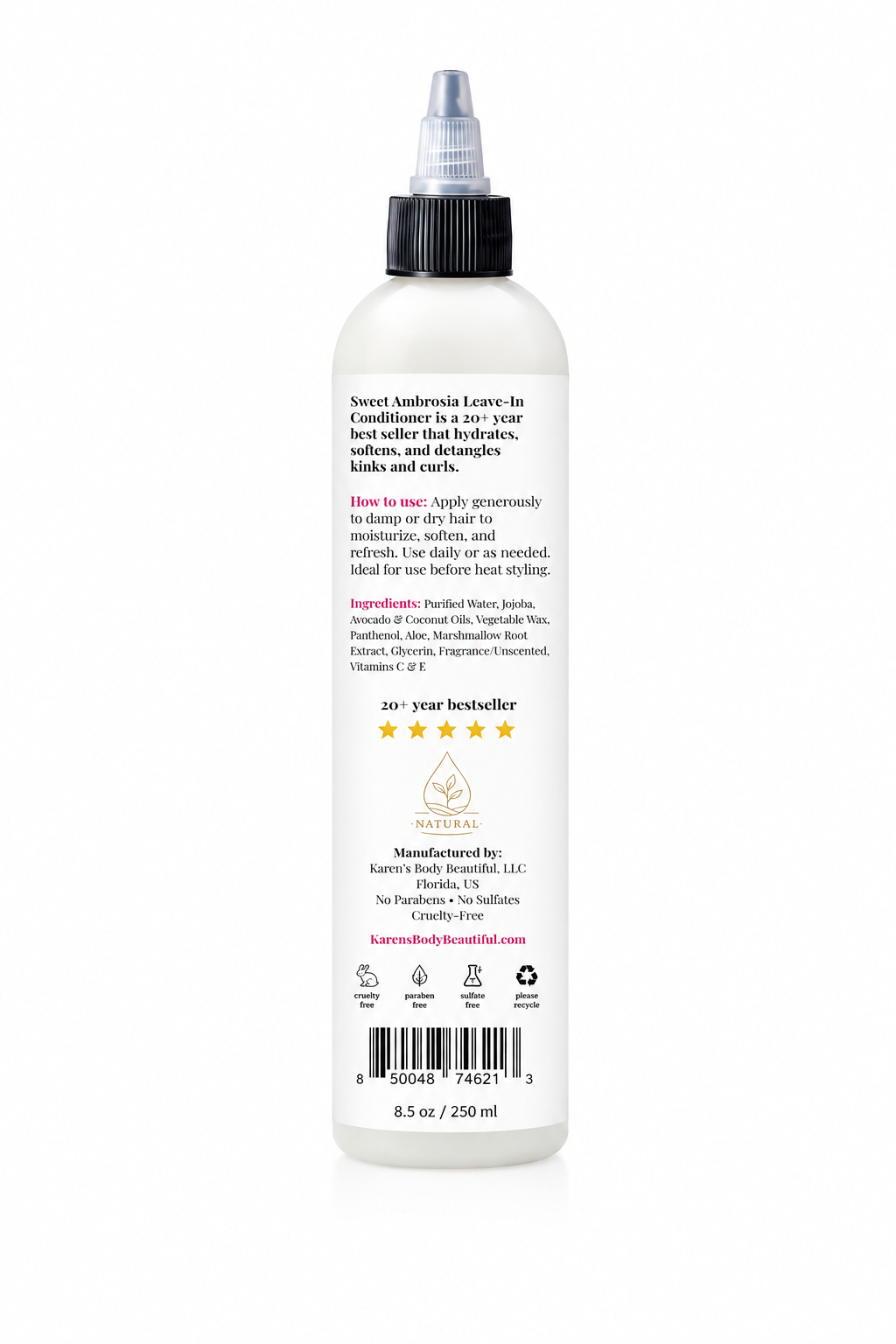 New & Improved! Sweet Ambrosia Leave-in Conditioner, 8.5 oz.