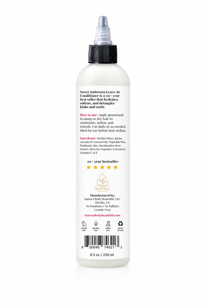 New & Improved! Sweet Ambrosia Leave-in Conditioner, 8.5 oz.