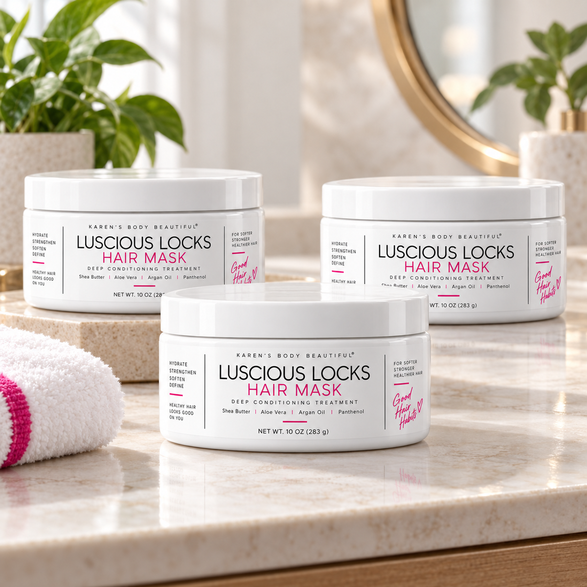 Deep Conditioning Luscious Locks Hair Mask for Dry Natural Hair | Karen's Body Beautiful