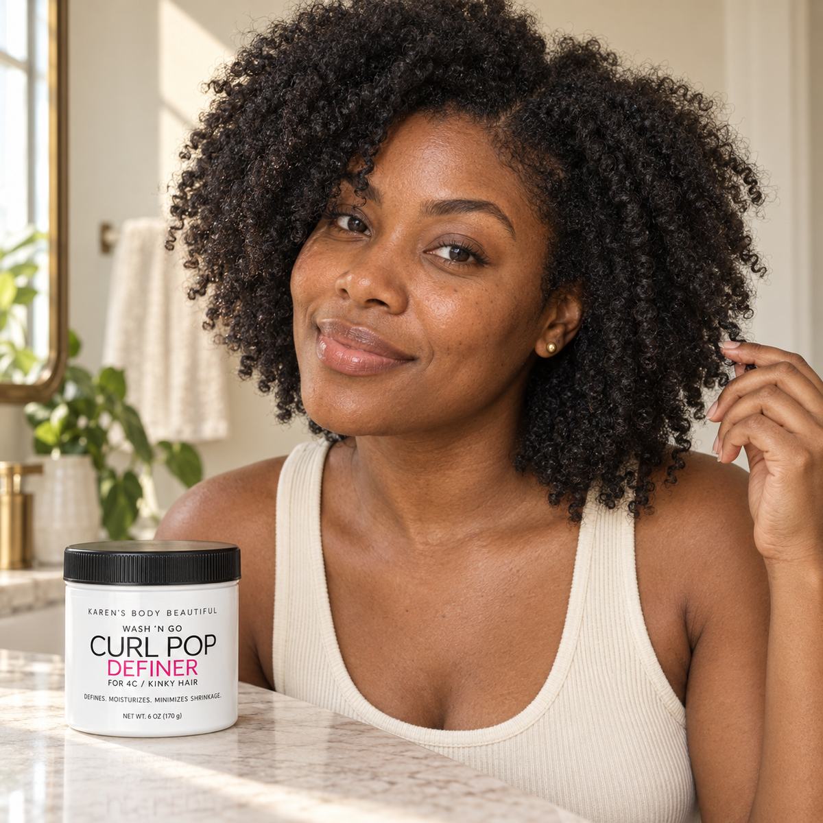 Wash ‘n Go Curl Pop Definer for 4C / Kinky Hair- 8 oz