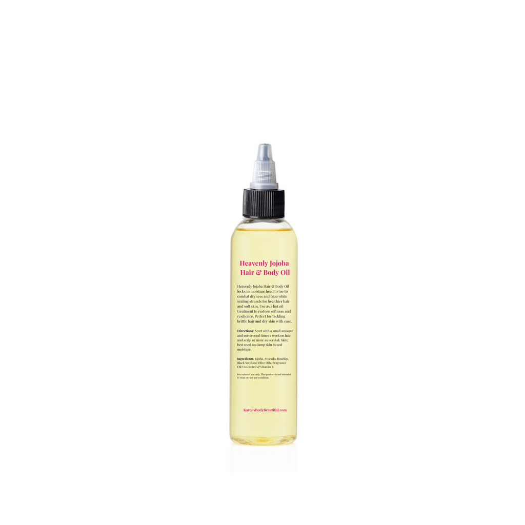 Heavenly Jojoba Hair & Body Oil for Dry Scalp & Natural Hair | Karen's Body Beautiful, 4 oz.