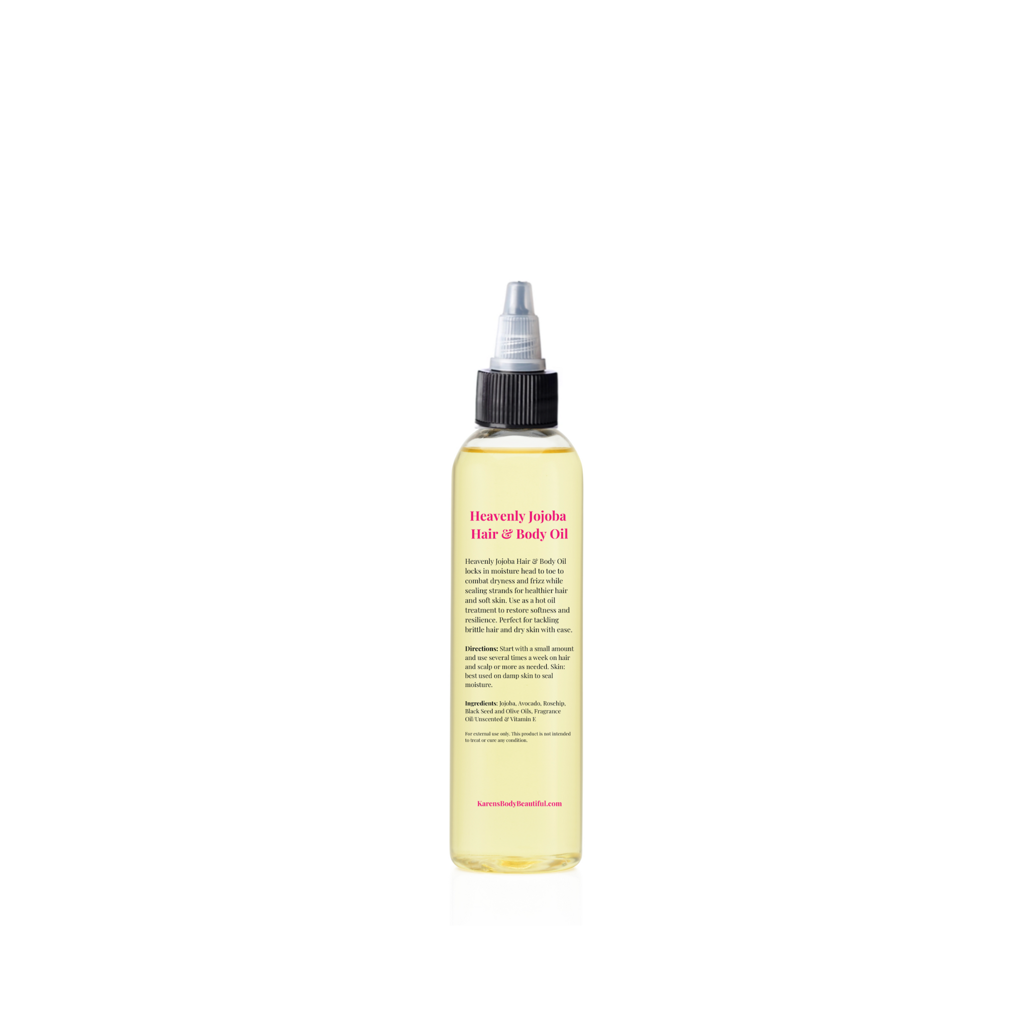 Heavenly Jojoba Hair & Body Oil for Dry Scalp & Natural Hair | Karen's Body Beautiful, 4 oz.