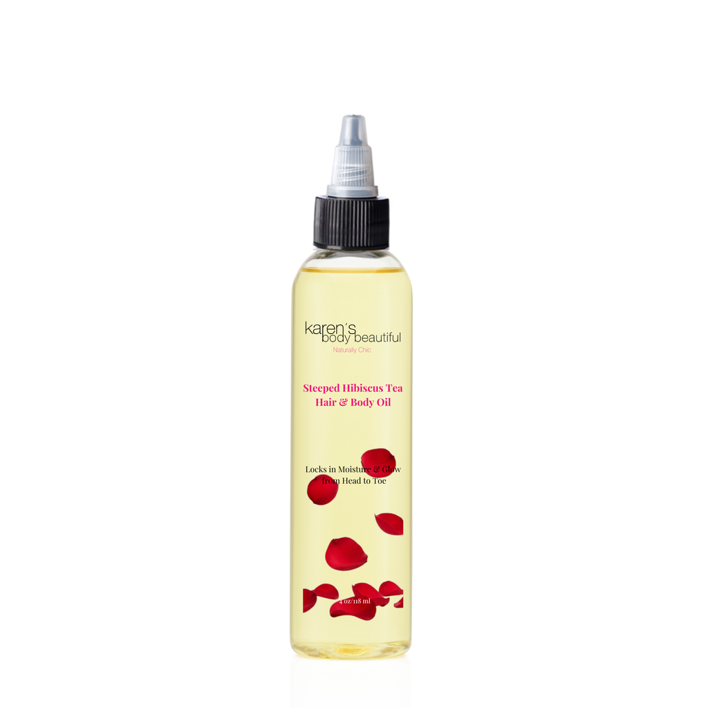 Steeped Hibiscus Tea Hair & Body Oil, 4 oz.